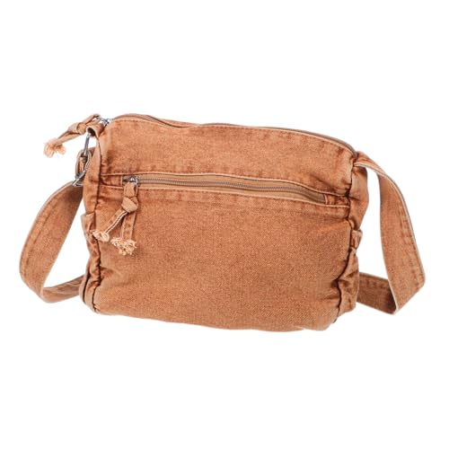 VALICLUD Pendeln &Amp; Kapazität Reißverschluss Tragetaschen Tasche Für Den Einsatz Multi Fach Crossbody Shopping Canvas Mit Damen Schulausflüge Reisen Jeden Tag Jean Daily Purse Large von VALICLUD