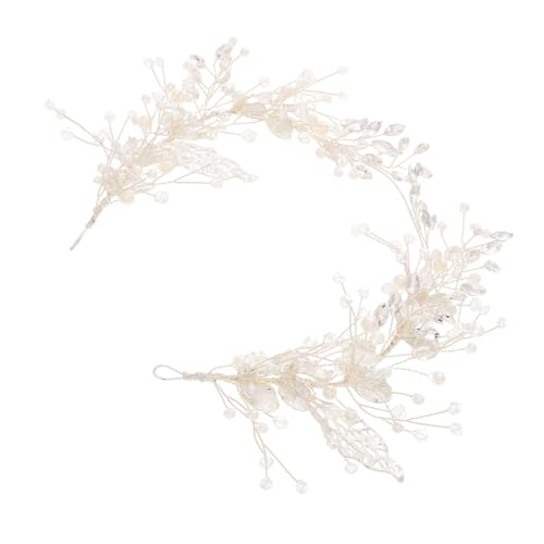 VALICLUD Perlenhaarnadel Mit Blattdesign Haarschmuck Für Brautfrisuren Perlen-haarranke Für Frauen Perlen-haaraccessoire Zur Hochzeit Dekorative Haarnadeln Für Partys Zinklegierung von VALICLUD