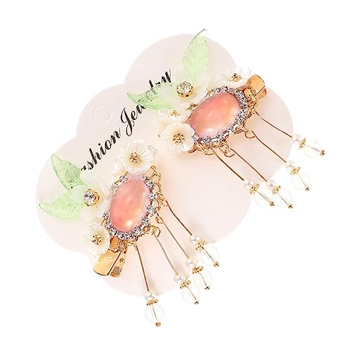 VALICLUD Perlen Blumen Haarnadel Dekorative Haarschmuck für Frauen Vintage Haarspange mit Zartem Design Leicht und Komfortabel für Hochzeiten Partys und Festliche Anlässe von VALICLUD