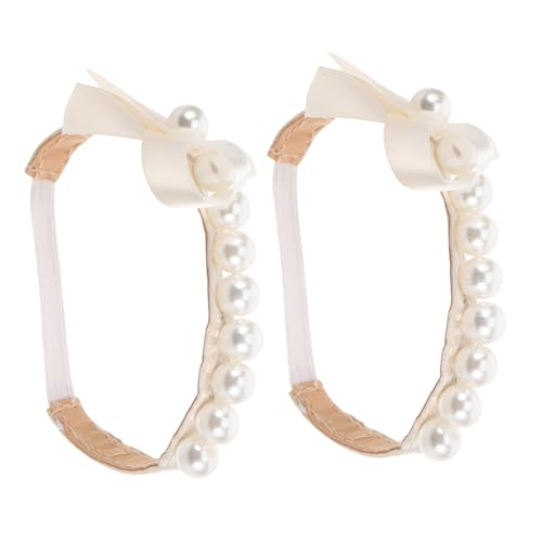 VALICLUD Perlen Schuhriemen für Damen High Heels Abnehmbare Anti lockere Knöchelriemen Stilvolle Absatz Bänder mit Schnalle Strapazierfähig und Langlebig für Sicheren Halt bei Formellen von VALICLUD