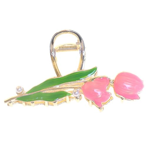 VALICLUD Metall Haarklammer Perle Blume Clip Für Damen Frauen Haar Zubehör Flexible Greifer Für Glattes Lockiges Haar von VALICLUD
