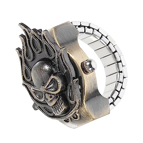 VALICLUD Flipping Ring Uhr Retro-Optik Elektronische Fingeruhr Als Dekorative Schmuckuhr Und Fein Zum Tragen von VALICLUD