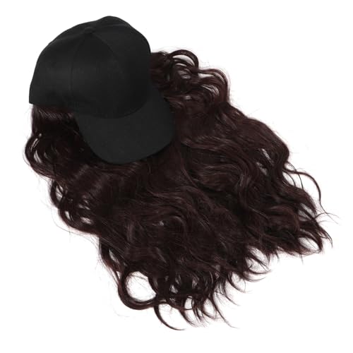 VALICLUD Baseballkappe Mit Haar Für Damen Beanie-perückenkappe Hutperücken Kappenhaare Baseballmütze Für Frauen Klassische Hüte Mit Haaren Für Frauen von VALICLUD