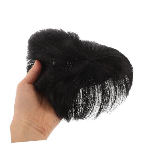 VALICLUD Perückenstück Perücken Perücke Festival-cosplay-perücken Menschliche Haarverlängerung Toupet Zur Dekoration Haarstücke Haarteil Für Männer Toupet Hochtemperaturdraht Schwarz von VALICLUD