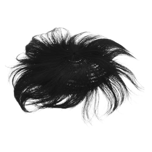 VALICLUD Kunsthaar Für Täglichen Gebrauch Kurzhaarige Perücke Haarteil Für Männer Glattes Toupet Ersatz-haar Für Kopf von VALICLUD