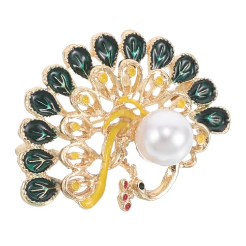 VALICLUD Pfau Brosche Pfauenbrosche Aus Kristall Tierbrosche Für Frauen Mädchenschmuck Frauenmodeschmuck Anstecknadeln Modeschmuck Für Mädchen Geburtstag Schmuck Zinklegierung Green von VALICLUD