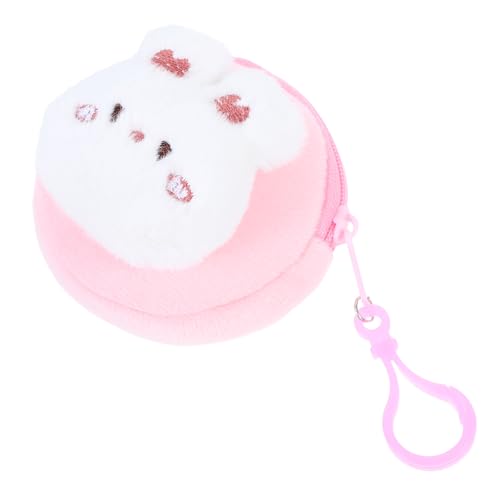 VALICLUD Plüsch Hase Münzbeutel Kleiner Cartoon Geldbeutel Mini Münzgeldbörse Für Frauen Studenten Portabel Niedlich Tier Münztasche von VALICLUD