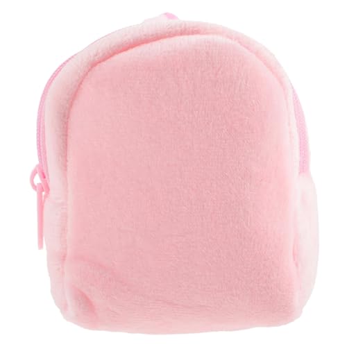 VALICLUD Plüsch Kindertasche Candy Farben Kleine Kuscheltasche mit Reißverschluss und Schlüsselanhänger Weiche Mädchen Geldbörse für Alltag und Leicht und Robust Praktisch für Unterwegs von VALICLUD