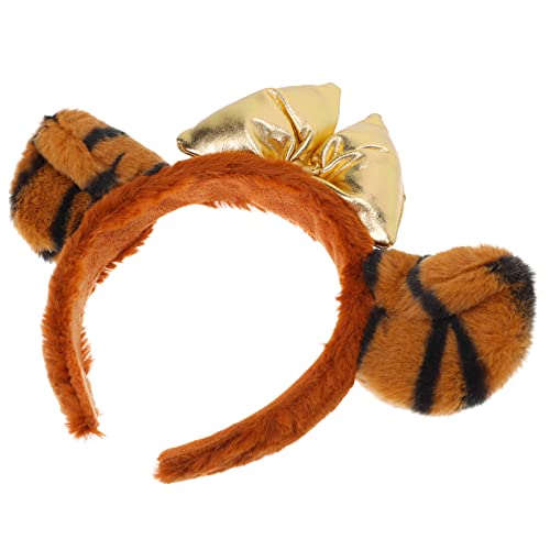VALICLUD Plüsch-haarreifen Mit Tigerohrenform Cartoon-kopfschmuck Cosplay-haarband Haar-accessoire-requisiten Glatte Oberfläche Angenehm Zu Tragen von VALICLUD
