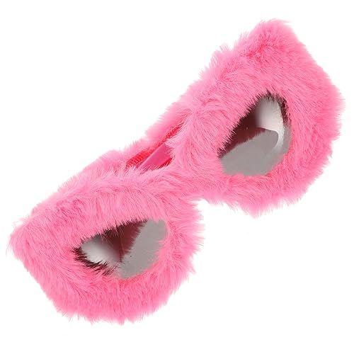 VALICLUD Coole Brille Für Party Plüsch-design Sonnenbrille Ästhetische Brille Funky Brille Sonnenbrille von VALICLUD