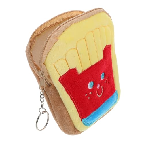 VALICLUD Pommes-Frites-geldbörse Mini-geldbörse Zubehör Scharniere Künstliche Dekoration Süße Geldbörse Brotgeldbörse Kit-Hardware Simulationskaninchen Cartoon-geldbörse Yellow Plüsch von VALICLUD