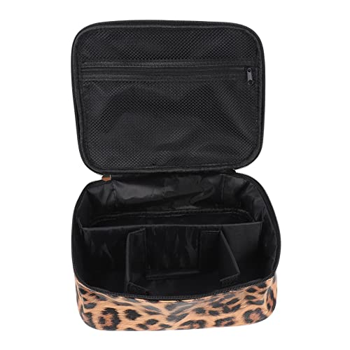 VALICLUD Portable Kosmetiktasche Leopard Muster Reisetasche Für Damen Tragbarer Makeup Organizer Für Reise Und Alltag Langlebiges Und Stilvolles Accessoire von VALICLUD