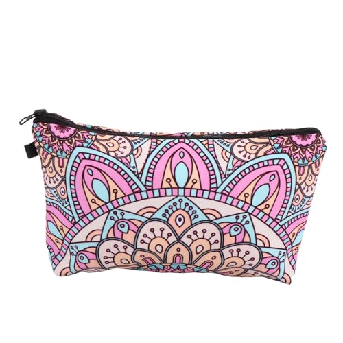VALICLUD Praktische Kosmetiktasche mit Reißverschluss Bedruckte Reisekosmetiktasche für Damen Tragbare Make Up Tasche Kulturbeutel für Toilettenartikel für Reisen und Alltag von VALICLUD