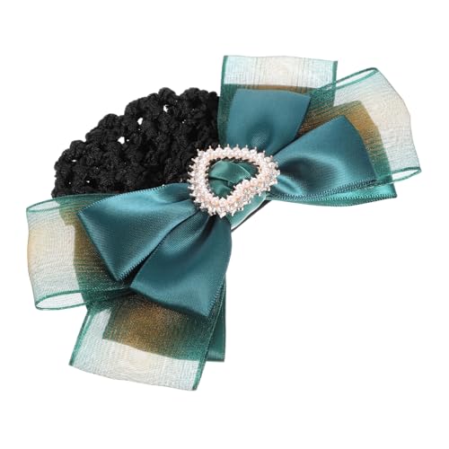 VALICLUD Professionelles Haarnetz mit Schleife Dutt Haarnetz Haarklammer für Damen Ballett Pflegepersonal Hotelpersonal Eleganter Haarschmuck für Arbeit und Service von VALICLUD