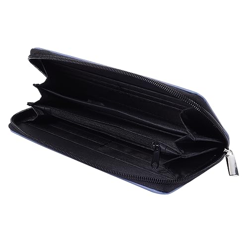 VALICLUD Pu-Leder Langer Geldbeutel Für Damen Mit Elefantendruck Stilvolle Clutch Mit Reißverschluss Praktische Geldbörse Für Schule Büro Und Reisen Kompakte Leicht Und Bequem Zu von VALICLUD
