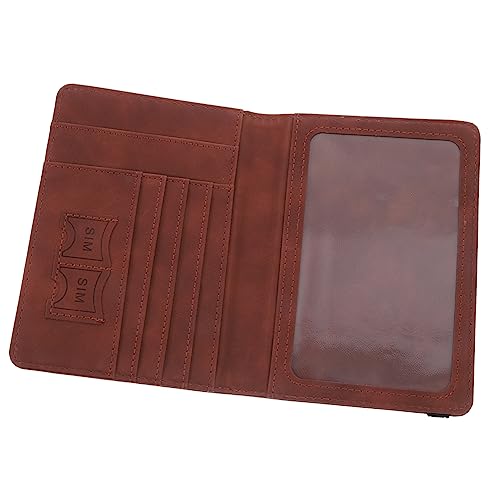 VALICLUD Pu Leder Reisepasshalter Mit Weltkarten-Design RFID-sicher Vielseitig Einsetzbar Für Reisen Schützt Reisepass Und Karten Praktische Reisepasshülle Für Herren Und Damen von VALICLUD