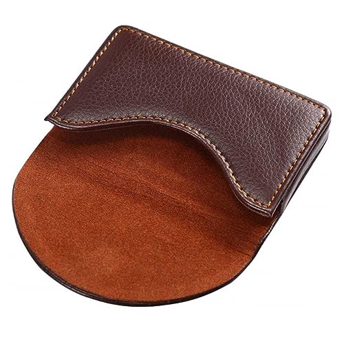 VALICLUD Pu-Leder Visitenkartenhalter Stilvolles Kartenetui Für Id-Karten Münzen Und Bargeld Großer Stauraum Für Geschäft Und Alltag Robuste Langlebige Aufbewahrung von VALICLUD