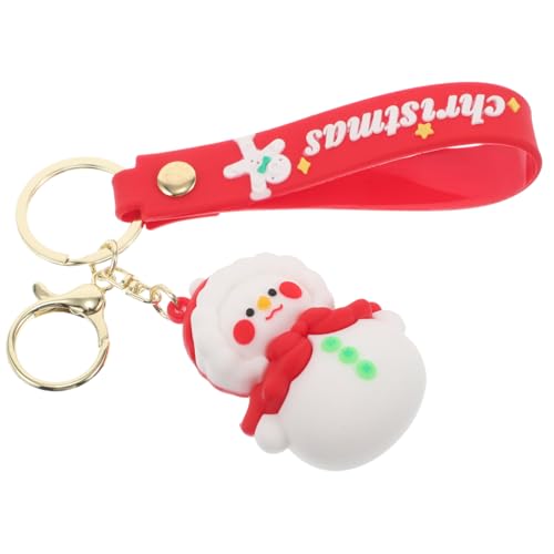 VALICLUD Weihnachtlicher Schlüsselanhänger Schneemann Cartoon Schlüsselring Für Taschen Rucksäcke Kreatives Zur Weihnachtszeit Festliche Deko Für Schlüssel Handtaschen Süße von VALICLUD