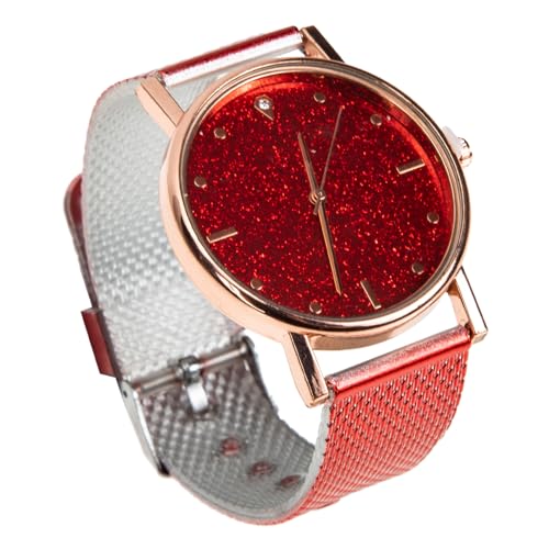 VALICLUD Damen Quarz Uhr Mit Silikonband Tragbare Dekorative Freizeit-Armbanduhr Für Frauen Für Alltag Und Besondere Anlässe Modern Und Leicht Präzise Zeitmessung von VALICLUD