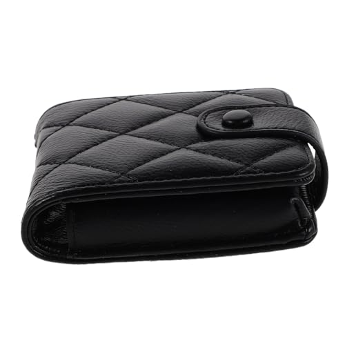VALICLUD Quilted Kosmetiktasche Klein mit Spiegel Mini Make-up Tasche Damen Stilvolle Kompakte Lippenstift Aufbewahrungstasche für Reisen Praktisches Etui mit Hochwertigem Steppmuster von VALICLUD