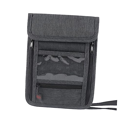VALICLUD RFID Reisepasshülle Umhängetasche Schwarz Wasserabweisend Tragbare Reisepass Brieftasche Für Damen Und Herren Mit Mehreren Fächern Für Dokumente Und Karten Für Reisen Und von VALICLUD