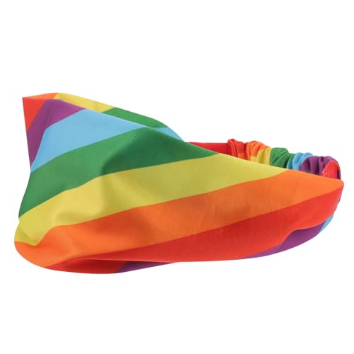 VALICLUD Sport-stirnband Elastisch Regenbogen-stirnband Für Training Zum Laufen Für Fitness Und Dekoratives Mit Schweißabsorbierendem Material von VALICLUD