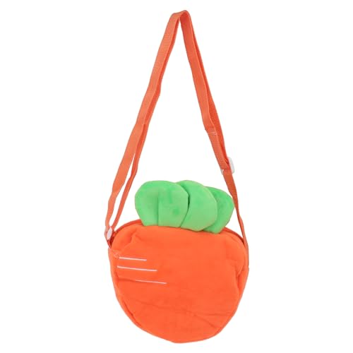 VALICLUD Reise Kleine Tasche Mädchen Modekurier Orange Schulter Mini Umhängetasche Für Karotten Geldbörse Leinwand Handtasche von VALICLUD