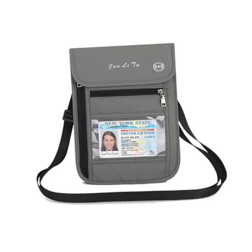 VALICLUD Reise-passhalter Schultertasche wasserdichte RFID-geschützte Umhängetasche Für Reisepass Kreditkarten Und Kleine Utensilien Für Herren Und Damen von VALICLUD