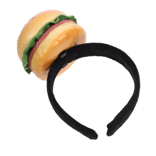 VALICLUD Cosplay-stirnband Im Hamburger-design Stylische Kopfbedeckung Für Festival Und Party Leicht Und Tragbar Mit Klassischem Motiv Für Halloween-cosplay Und Performance-requisiten von VALICLUD