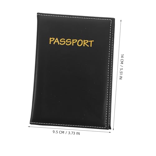 VALICLUD Reisepass Schutzhülle aus Schwarzem Kunstleder mit RFID Schutz Multifunktionaler Dokumenten und Kartenhalter Diebstahlsicherer Reise Organizer für Männer und Frauen Leicht und von VALICLUD