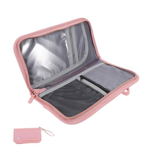 VALICLUD Reisepasshalter Organizer mit RFID Schutz Kleine Reisebrieftasche aus Robustem Oxford Multifunktionale Dokumententasche für Frauen und Männer Praktischer Reisebegleiter für von VALICLUD