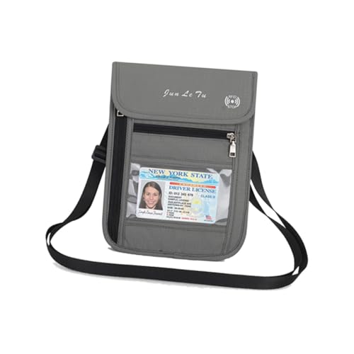 VALICLUD Passport Holder Crossbody Bag Mit RFID-Schutz Leicht Und Stilvoll Für Reisen Geeignet Für Männer Und Frauen von VALICLUD
