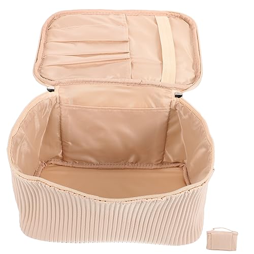 VALICLUD Reisetasche Für Haarstyling-Tools Make-up-Organizer-Tasche Reise-Make-up-etui Tragbare Kosmetiktasche Kleine Kosmetiktasche Packwürfel Aufbewahrungstasche Pu Hohe Kapazität Reisen von VALICLUD