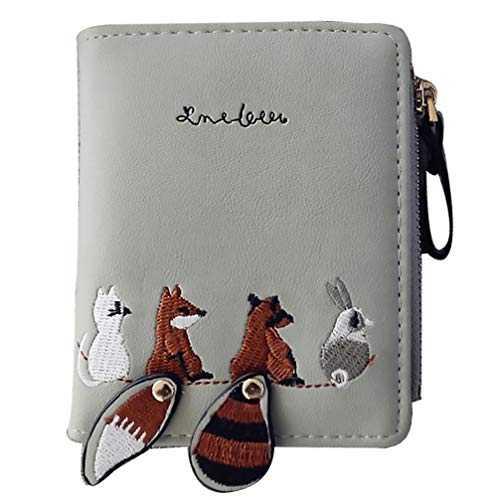 VALICLUD Reißverschluss um Brieftasche Tierwechsel Geldbörse Pu Leder Kartenhalter Tasche Geldbeutel mädchen Geschenke für Mädchen von VALICLUD