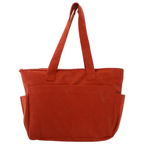 VALICLUD Retro Canvas Messenger Bag Große Kapazität Lässige Umhängetasche Handtasche Für Damen Und Herren Orange Flexibel Tragbar Für Arbeit Studium Reisen von VALICLUD
