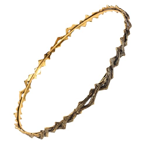 VALICLUD Retro Crown Haarreif mit Gedrehtem Wellenmuster Vintage Headband für Frauen und Mädchen Stabiles Accessoire für Hochzeiten Partys Abschlussfeiern Minimalistisches Styling von VALICLUD