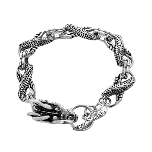 VALICLUD Retro Dragon Armband Herren Luminous Drachenkopf Design Hip Hop Stil Mode Schmuck VALICLUD Retro Dragon Armband Herren Luminous Drachenkopf Design Hip Hop Stil Mode Schmuck von VALICLUD