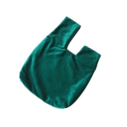 VALICLUD Retro Flannel Handgelenktasche Für Kosmetik Und Snacks Tragbare Stofftasche Dunkelgrün Für Damen Im Alltag Leicht Und Stilvoll Praktischer Begleiter Für Unterwegs von VALICLUD