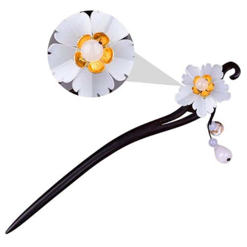 VALICLUD Retro Haarnadel Chinesisch Eleganter Blumen Haarstab Damen Vintage Haarschmuck Outdoor Accessoire Robust und Stilvoll VALICLUD Retro Haarnadel Chinesisch Eleganter Blumen Haarstab Damen Vintage Haarschmuck Outdoor Accessoire Robust und Stilvoll von VALICLUD