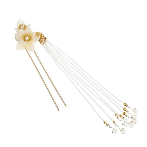 VALICLUD Retro Haarschmuck Blüten Haarnadel mit Quaste Eleganter Chinesischer Haarnadel Haarstab für Damen Mädchen Antikes Design für Traditionelle Frisuren und Festliche Anlässe von VALICLUD