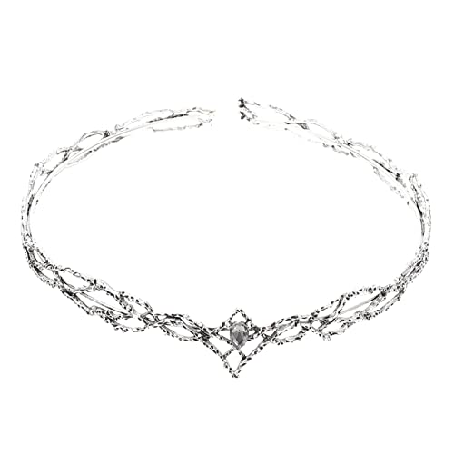 VALICLUD Retro Herren Krone mit Zirkonbesatz Vintage Barock Diadem Langlebige Kostüm kopfbedeckung für Hochzeit Cosplay und Festliche Anlässe für Sicheren Sitz von VALICLUD