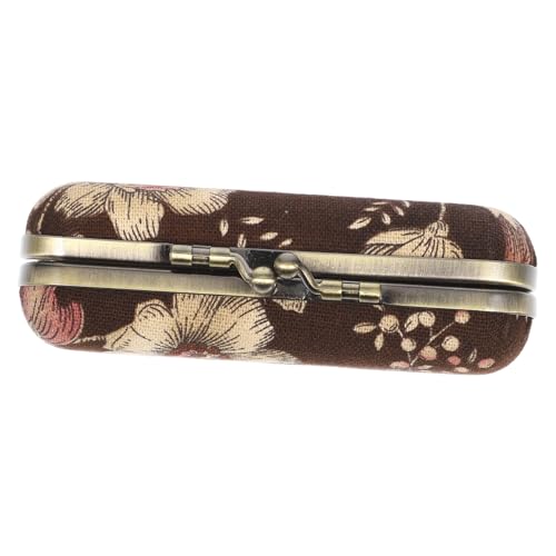VALICLUD Lippenstiftbox Mit Spiegel Tragbarer Lippenstift-aufbewahrungshalter Kleiner Lippenstiftbehälter Lipgloss-etui Für Damen Vintage-lippenstiftetui Mit Blumenmuster von VALICLUD