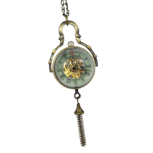 VALICLUD Retro Mechanische Taschenuhr Anhänger aus Langlebigem Legierungsmaterial Hohlkugelförmige Halskette Rostfrei für Erwachsene Geeignet für Arbeitsumgebungen Frei von Armbanduhr Wie von VALICLUD