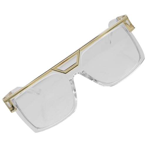 VALICLUD Retro Metallsonnenbrille Damen Herren Stylische Transparente Rahmen Vintage Party Sonnenbrille für Erwachsene Vielseitig für Reisen Outdoor Sport und Alltag Geeignet von VALICLUD