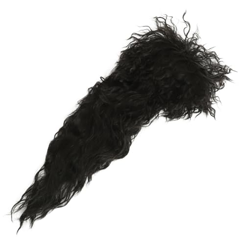 VALICLUD Retro Punk Curly Wig Für Männer Jahre Halloween Kostüm Perücke Synthetisches Haar Schwarz Für Cosplay Und Themenpartys von VALICLUD