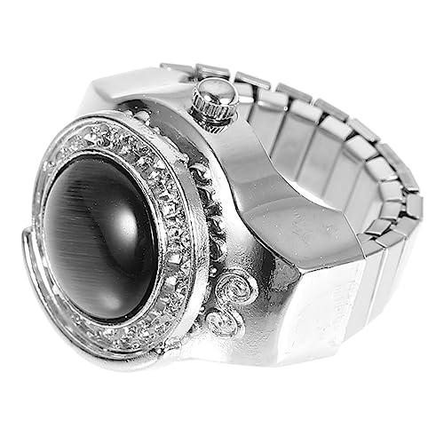 VALICLUD Retro Ringuhr Mit Quarzwerk Kreative Fingeruhr Für Damen Und Herren Elastisch Und Dekorativ Als Zu Halloween Geburtstagen Und Weihnachten von VALICLUD