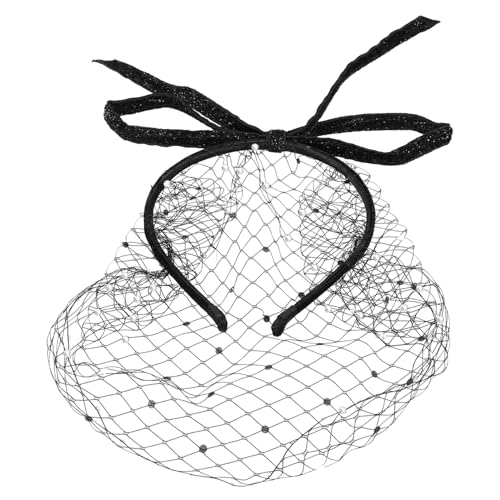 VALICLUD Schleier Mesh Stirnband Für Frauen Mit Flapper-fascinator-design Haarband-schleier Für Teeparty-anlässe Netz-fascinator Als Kopfschmuck Vintage-optik Weich Und Angenehm Zu von VALICLUD
