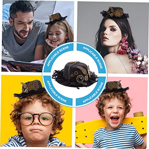VALICLUD Retro Steampunk Hut Haarspange aus Leichtem Kunststoff Modisches Performance Accessoire für Damen Robustes Detailreiches Design für Partys und Alltagslooks von VALICLUD