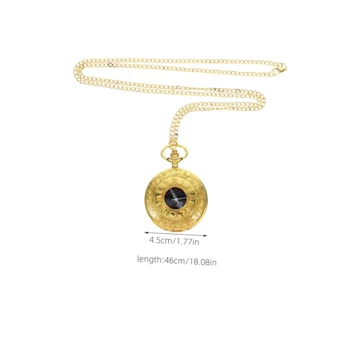 VALICLUD Retro Taschenuhr Goldfarben Vintage Design mit Filigraner Kette Leichte Dekorative Uhr für Damen und Herren Geschenkidee zu Geburtstag Vatertag Jubiläum Praktisches Accessoire mit VALICLUD Retro Taschenuhr Goldfarben Vintage Design mit Filigraner Kette Leichte Dekorative Uhr für Damen und Herren Geschenkidee zu Geburtstag Vatertag Jubiläum Praktisches Accessoire mit von VALICLUD