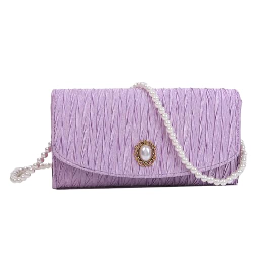 VALICLUD Retro Umhängetasche Damen aus Seidigem PU Material Vintage Kosmetiktasche mit Feiner Verarbeitung Vielseitige Handtasche für Party Reise und Alltag Stilvolle Vintage Optik von VALICLUD